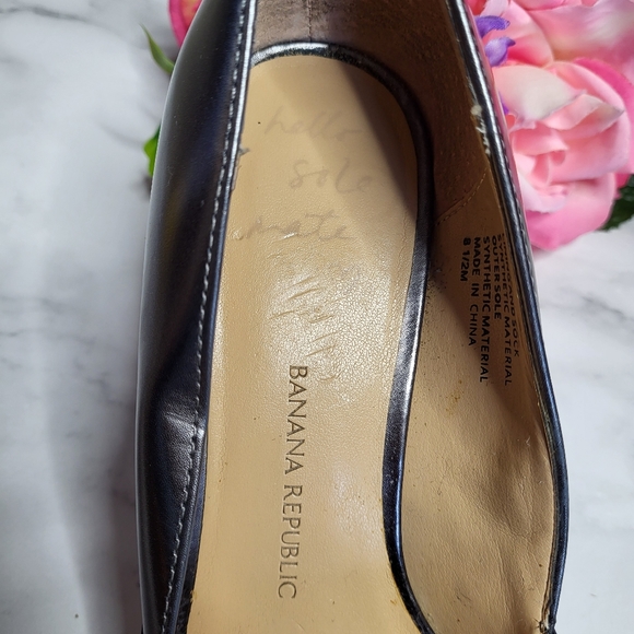 Banana Republic Metallic Gun Metal Gray Tasseled Heels - Picture 9 of 13